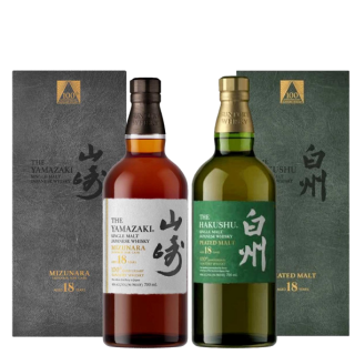 山崎18年+白州18年 100週年紀念版(平行) 