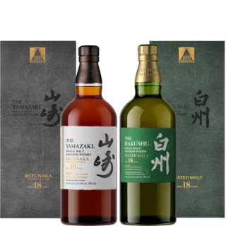 山崎18年+白州18年 100週年紀念版(公司貨)