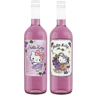 愛麗絲Hello Kitty紫色氣泡酒