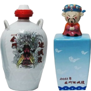 金門酒廠 2011金門迎城隍紀念酒 500ML+1000ML