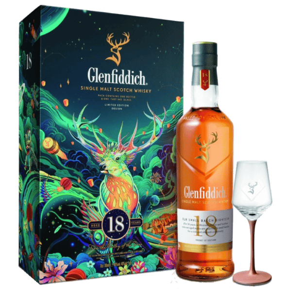 格蘭菲迪18年2022年新年禮盒單一麥芽威士忌Glenfiddich 18 Year