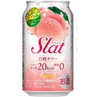 朝日 Slat 白桃沙瓦 350ml